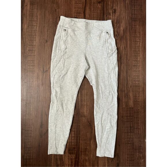 Joy Lab Target White Gray Heather Leggings Zipper, Size Large - Picture 1 of 7